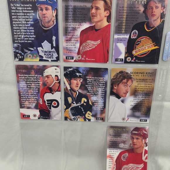 1994-95 ULTRA AWARD WINNERS COMPLETE SET (1-8) Gretzky Hasek Fedorov Brodeur - Picture 4 of 4
